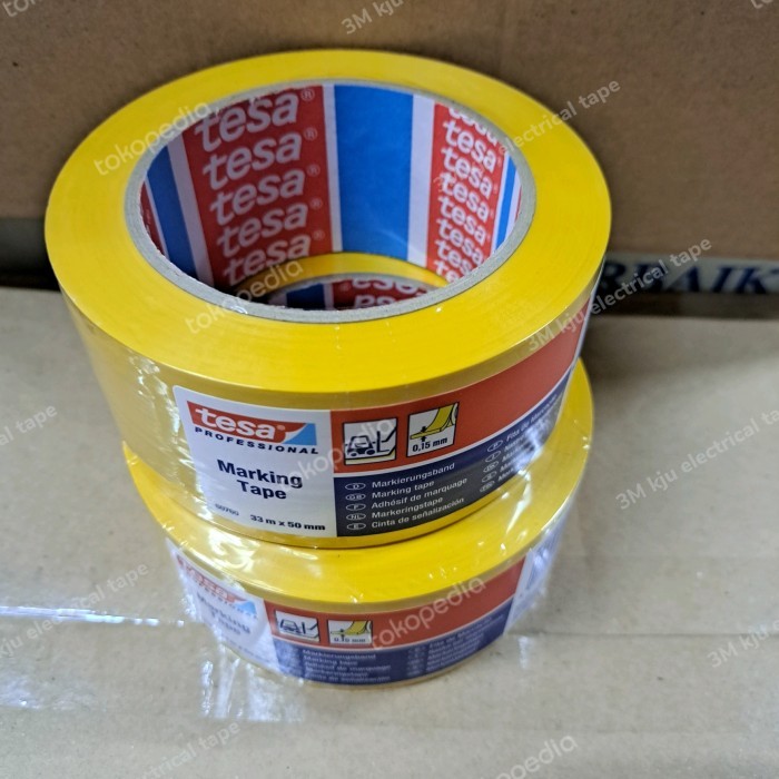 

Diskon...!!! Tesa Floor Marking Tape Yellow 50Mm X 33M