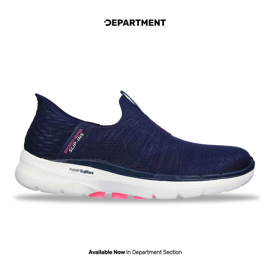 SKECHERS Sepatu Sneakers Wanita GO WALK 6 FABULOUS 124569NVY ORIGINAL