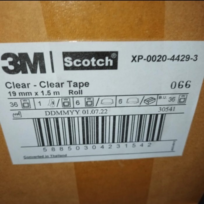 

Wraping 3M Tape Trasfaran Doble Tape/Doble Tape Permanent Bening