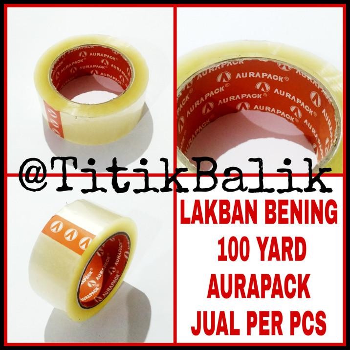 

Lakban Bening Panjang 100 Yard Aurapack Jual 1 Pcs Roll