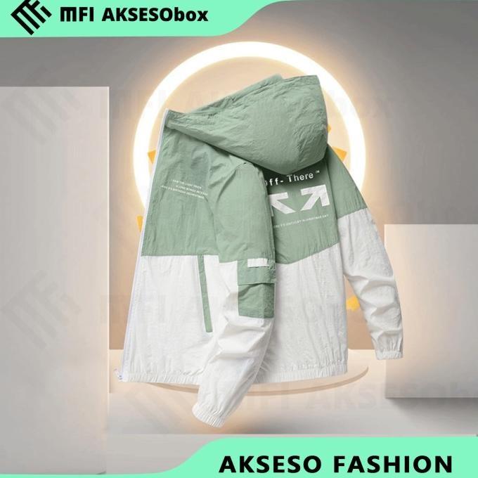 jaket running parasut pria cewe jaket olahraga korea jaket windbreaker