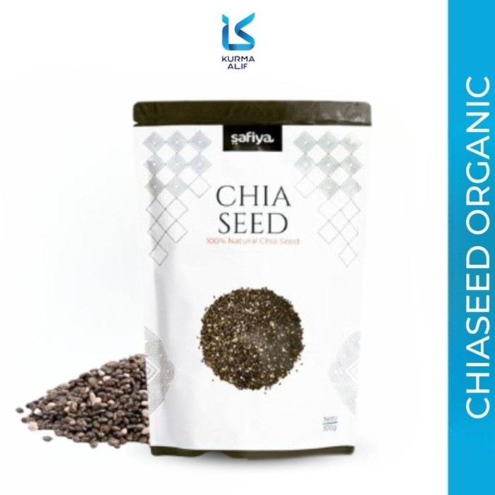 

ORGANIC BLACK CHIA SEED 1 KG PREMIUM BIJI CHIASEED ORIGINAL SAFIYA
