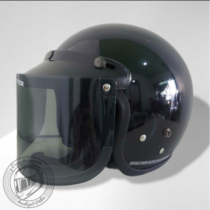 Helm Bogo Retro Model Cargloss Grade Ori