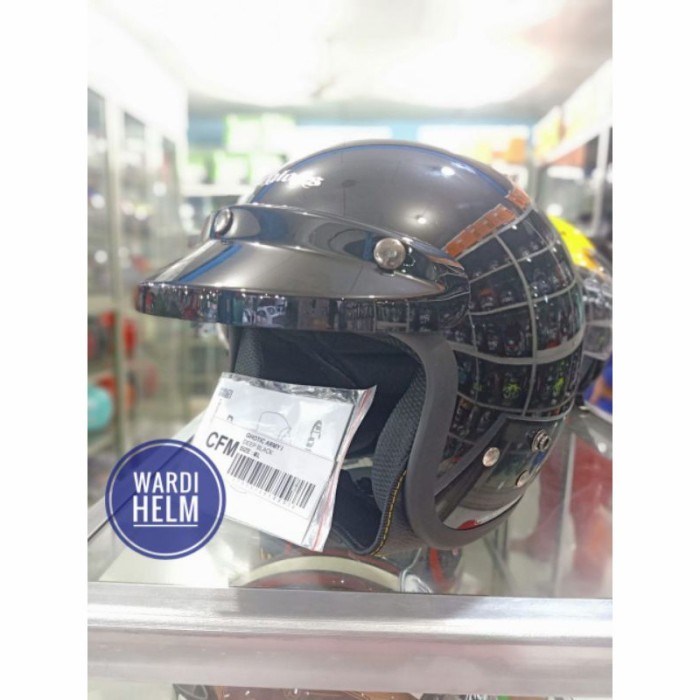 Helm Cargloss Original Hitam Glossy