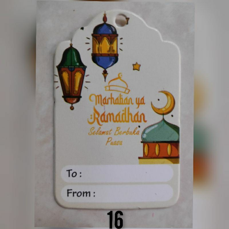 

Hang Tag Lebaran Idul Fitri Selamat Berbuka Puasa Ramadan Kartu Ucapan Selamat Lebaran Parcel Satuan