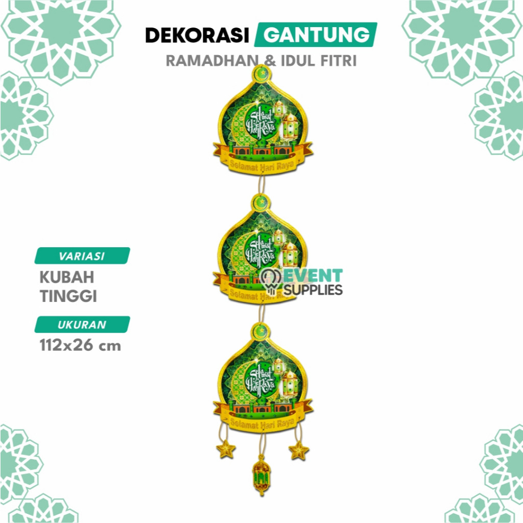 

Gantungan Ramadhan Kubah Tinggi - Hiasan Idul Fitri Tempel Dekorasi Ramadhan Gantungan Lebaran