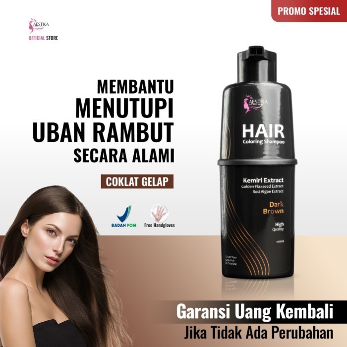 AESTIKA HAIR COLORING SHAMPOO > AESTIKA HAIR COLORING SHAMPO DARK BROWN HAIR COLORING SHAMPOO,