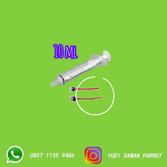 TERBARU Codan Suntikan Spet Alat Loloh Burung Sun Conure Falk Lovebird 10ml HOT SALE