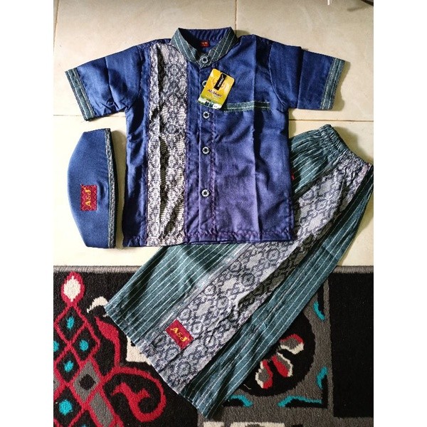 Sarkoci Setelan Celana Sarung Koko Peci Stln Celana Anak Srng Stelan Selana Pria Stln Santri Pondok 