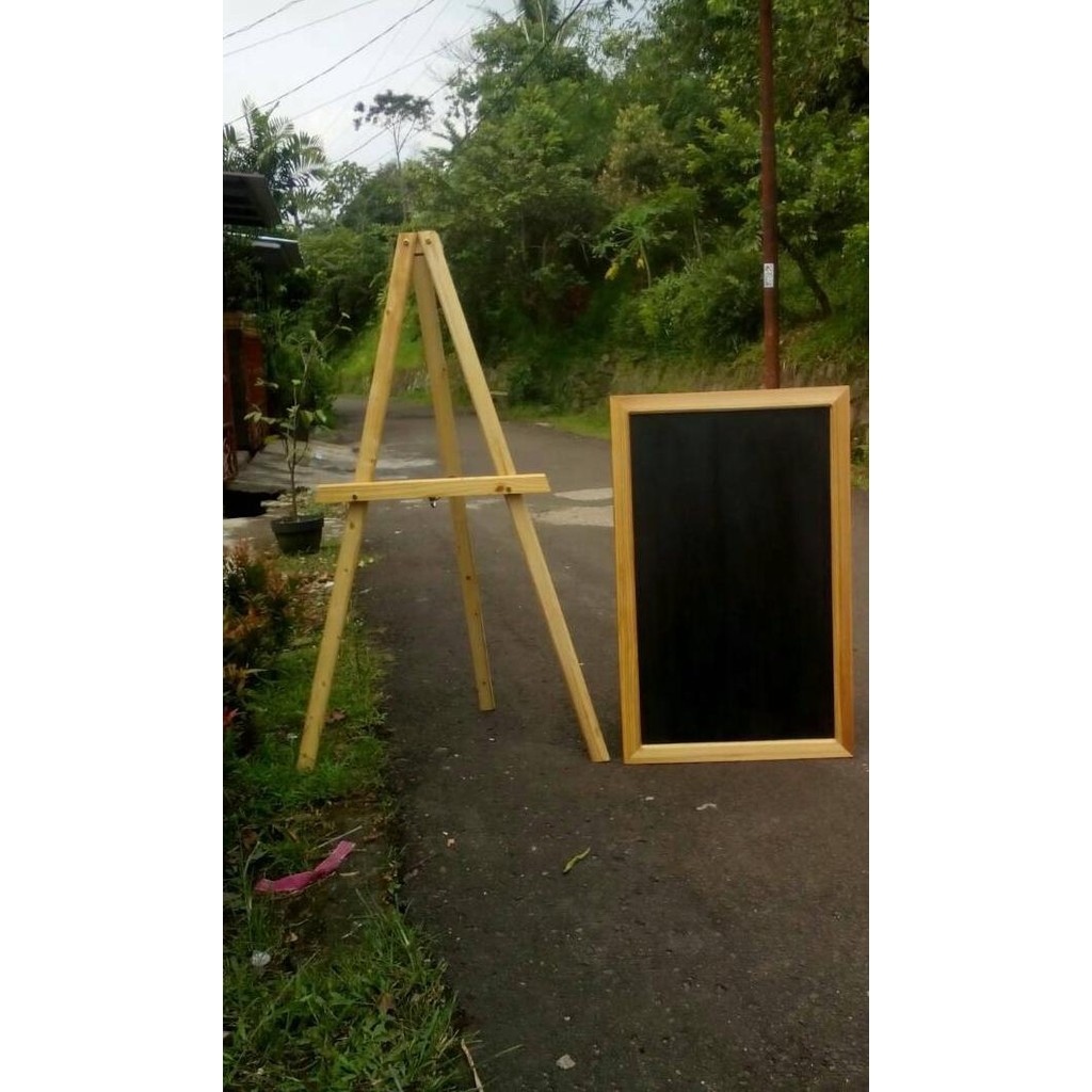 

Papan Tulis Kapur Standing Cafe Board 50X80Cm Original Dan Terpercaya