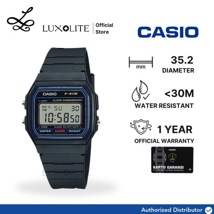 Jam Tangan Casio Casual Sporty F-91W-1