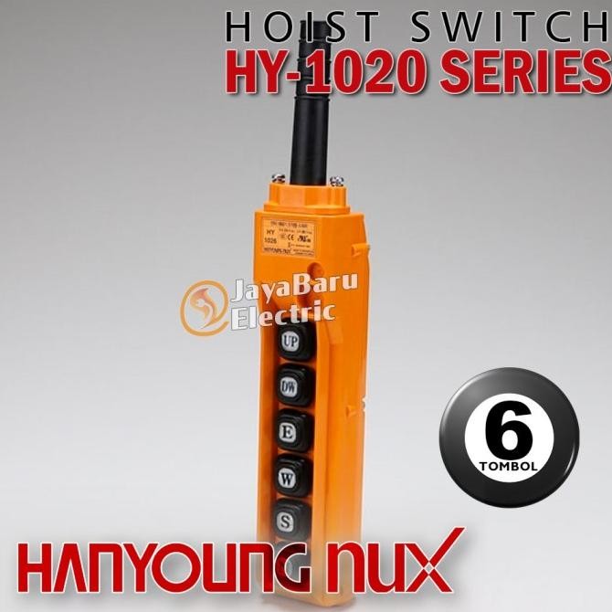 Pendant Hoist Switch Hanyoung Hy-1026Bbb Hy1026Bbb 6 Tombol