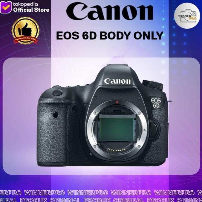 Canon Eos 6D Body Built-In Wifi And Gps - Kamera Slr Canon 6D Body