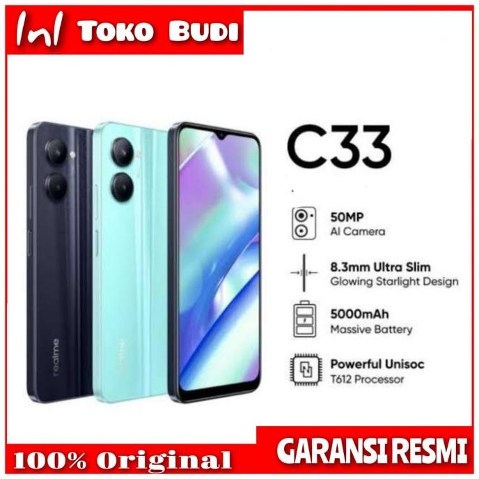 Realme C33 4Gb 128Gb Garansi Resmi