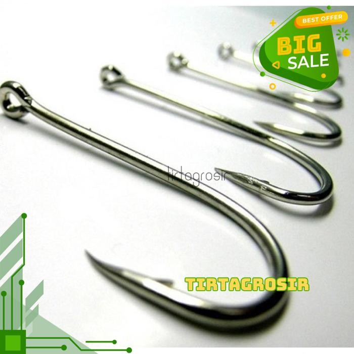 1 SET BOX LONG HANDLED FISHING HOOK TEN DIVISION NO 3-12 SET / KAIL PANCING MATA KAIL PANCING PATIS 