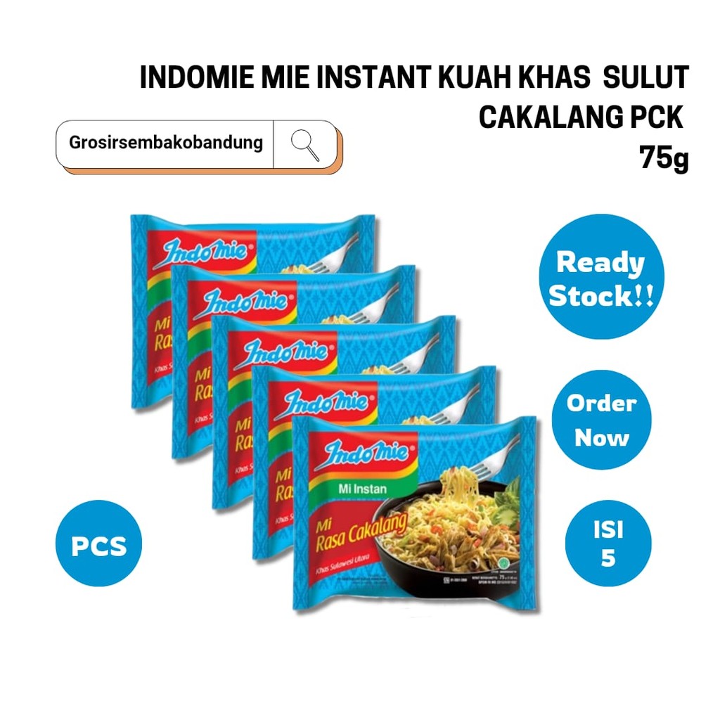 

INDOMIE MIE INSTANT KHAS SULUT CAKALANG PCK 75g - 5 Pcs - Kota Bandung