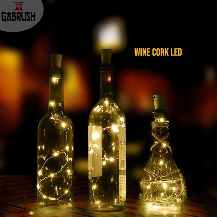 KOMPLIT Lampu Hias LED Tutup Botol Wine Cork