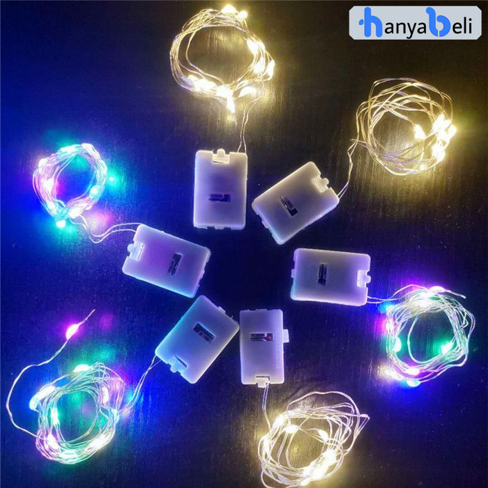 HEMAT Lampu Hias Tumblr Lampu Kawat LED Dekorasi Lampu Hias Free Baterai