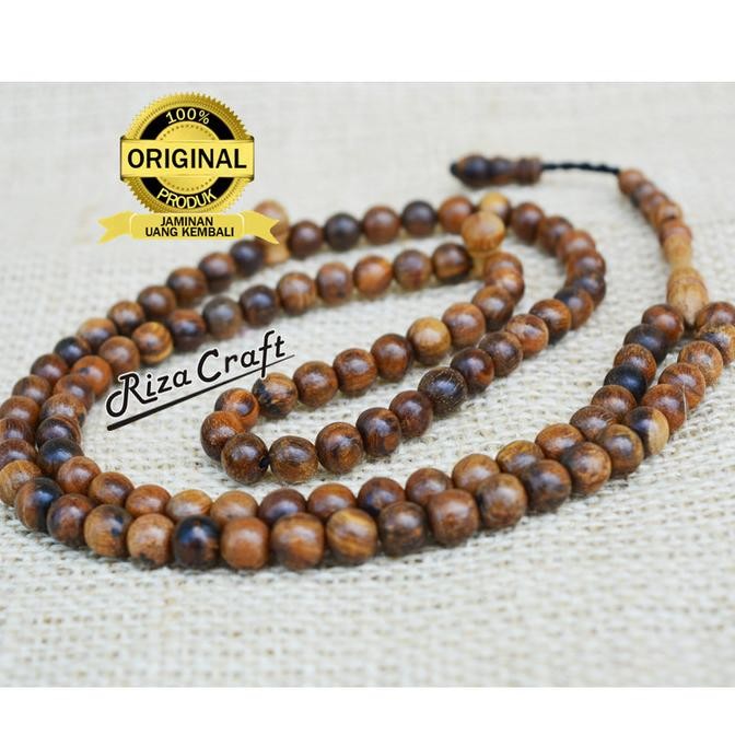 Tasbih Kayu Gaharu Buaya Asli Wangi Kalimantan Super King 99 Butir SALE