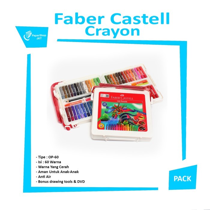 

Faber Castell - Crayon Oil Pastel 60 Warna - Set