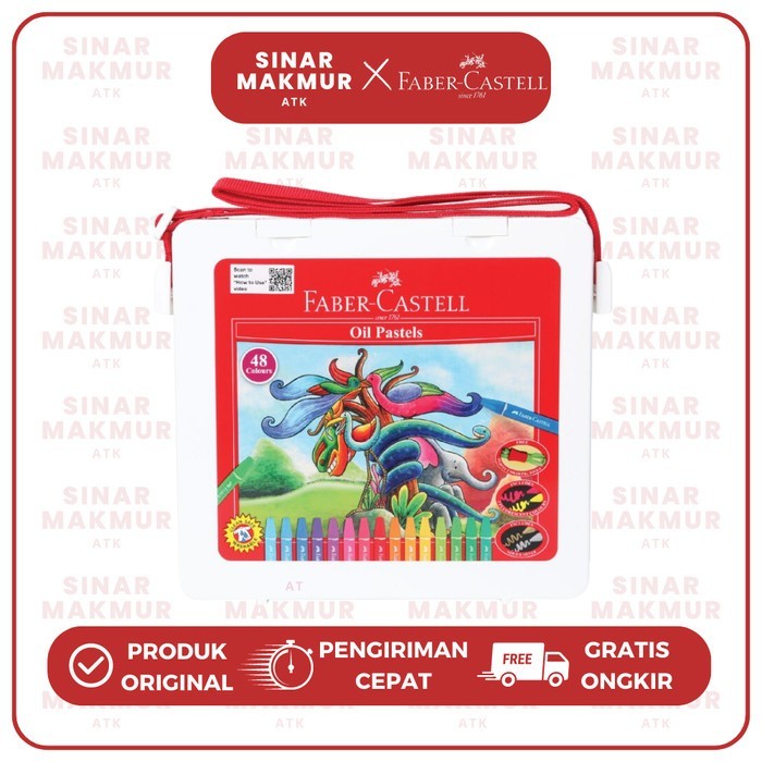 

TERBARU! Hexagonal Crayon/Oil Pastel 48 Warna Faber Castell (Set)
