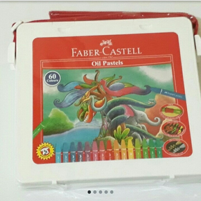 

Faber-Castell Oil Pastel Crayons Hexagonal 60 Colours.
