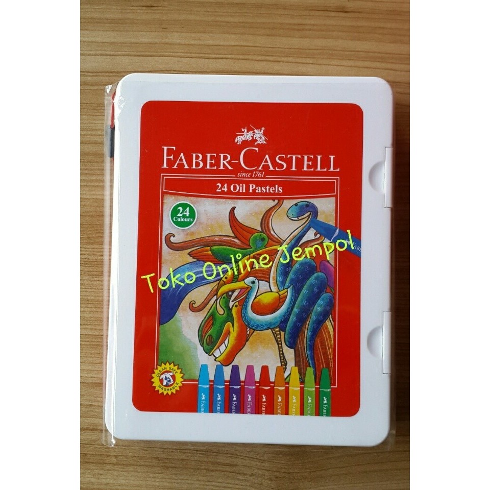 

Crayon 24 warna Faber Castell Original oil pastels krayon liburan krayon color ATK0032