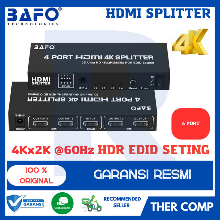 HDMI Splitter 4 Port Bafo