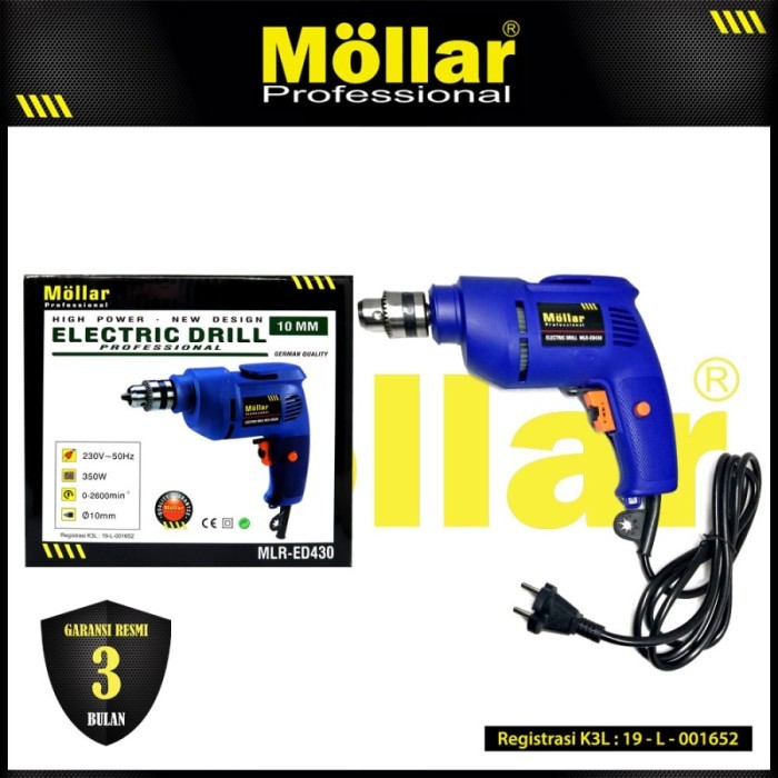 MOLLAR ED325 Mesin Bor Tangan Listrik 10 mm Electric Drill