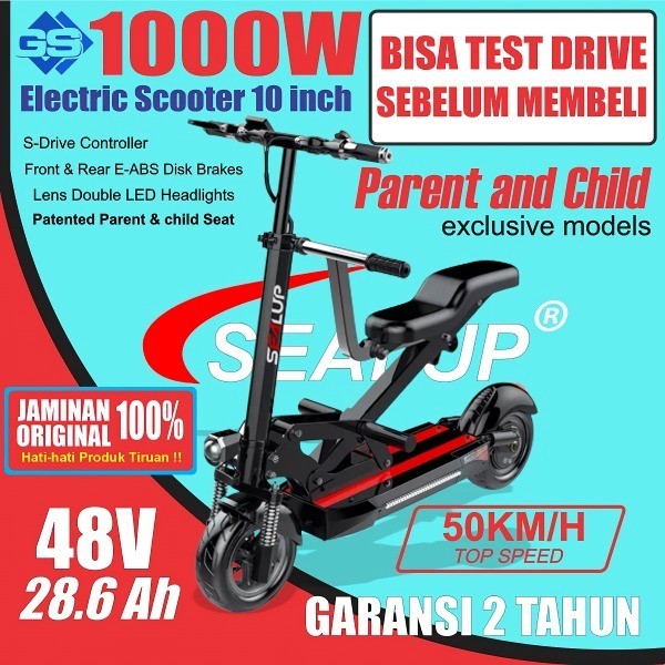 TERBARU SEALUP Q13 SKUTER LISTRIK / ELECTRIC SCOOTER / SKUTER ELEKTRIK BISA GRAB