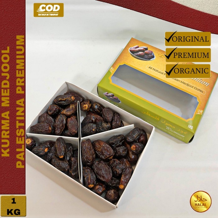 

Kurma Medjool Palestine 1 Kg Jumbo / Medjool Palestine / Kurma Medjool