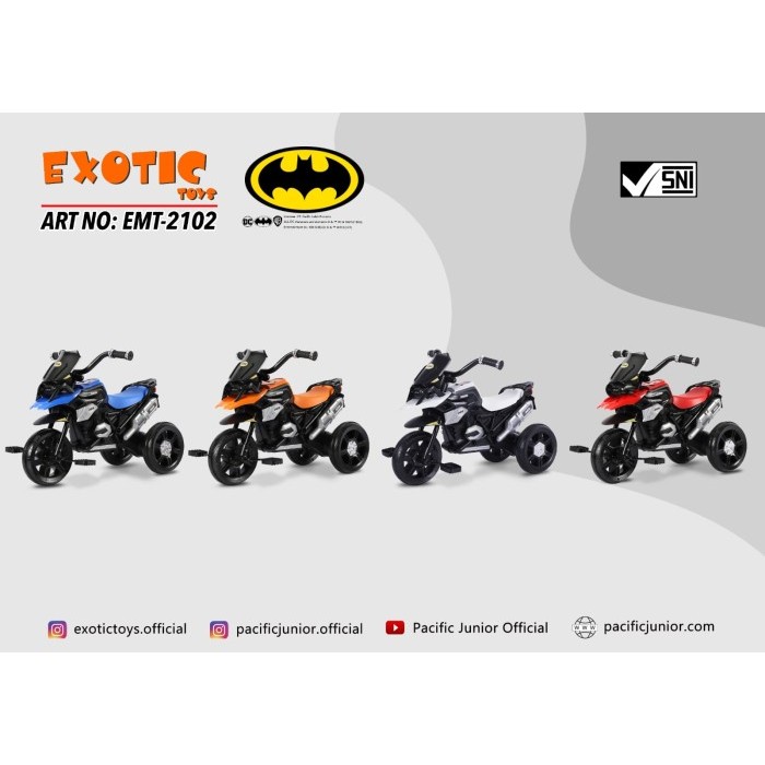 HOT SALE SEPEDA RODA TIGA ANAK MODEL MOTOR EXOTIC 2102