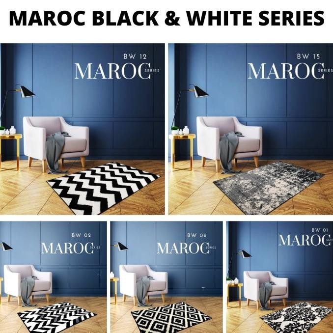 [Martha Karpet] Karpet Maroc 100X150 Monokrom