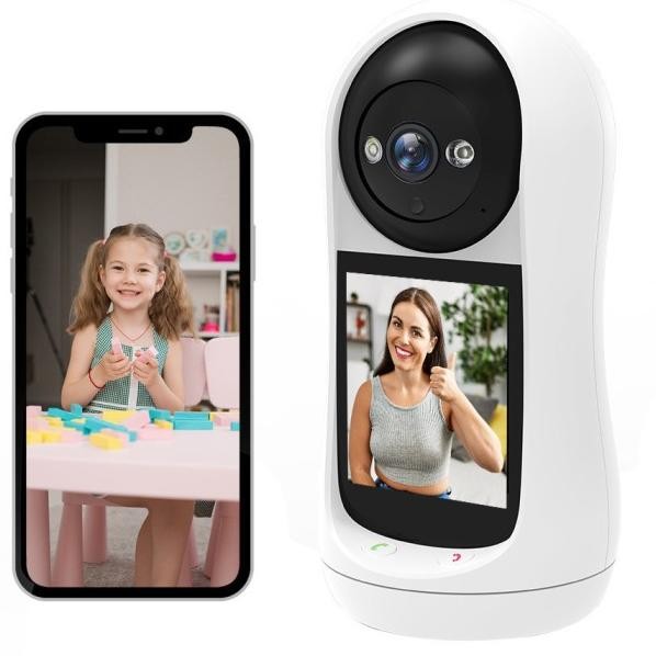 Cctv Wifi 10P Ip Cam 3Mp Video Two Way Mart Camera Baby Cam Lim Indoor Amera Lcd Dua Arah Eaycam