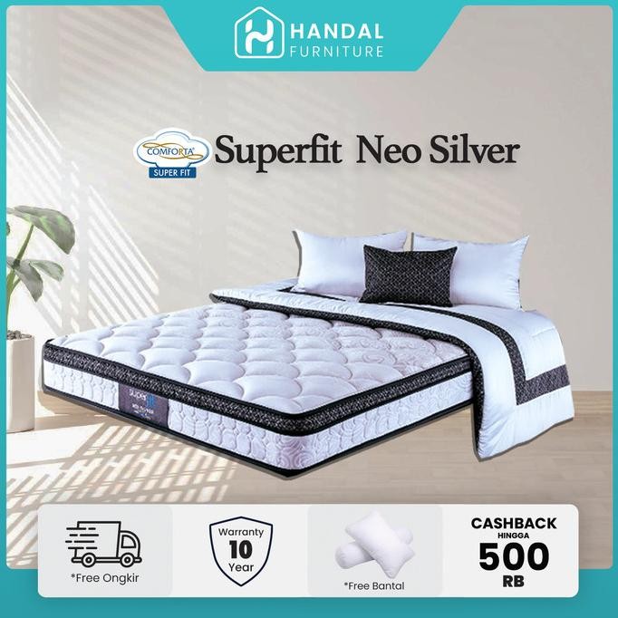 Comforta Hanya Kasur Spring Bed Super Fit Silver 160X200