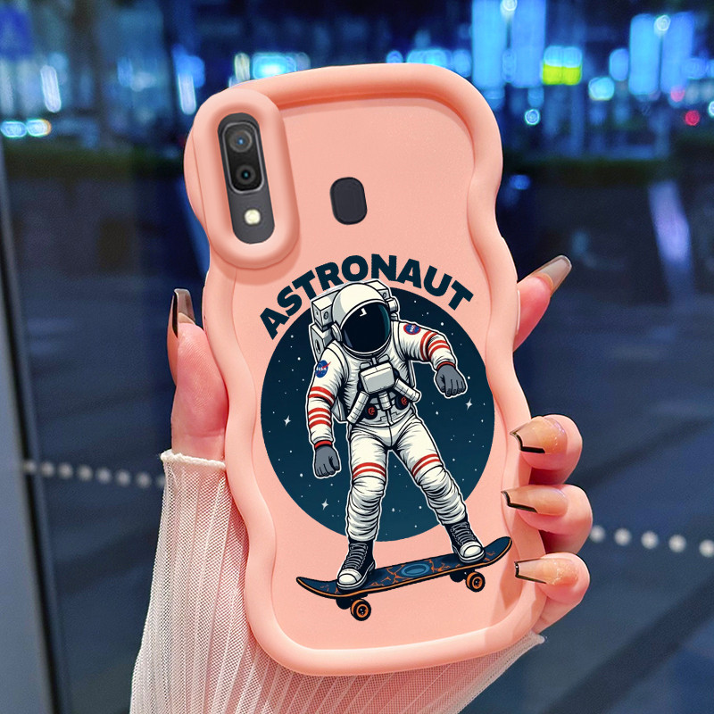 Casing Hp Untuk Samsung A20 A30 M10s Case Casing Softcase astronot HP Kesing Macaron baru penutup pe