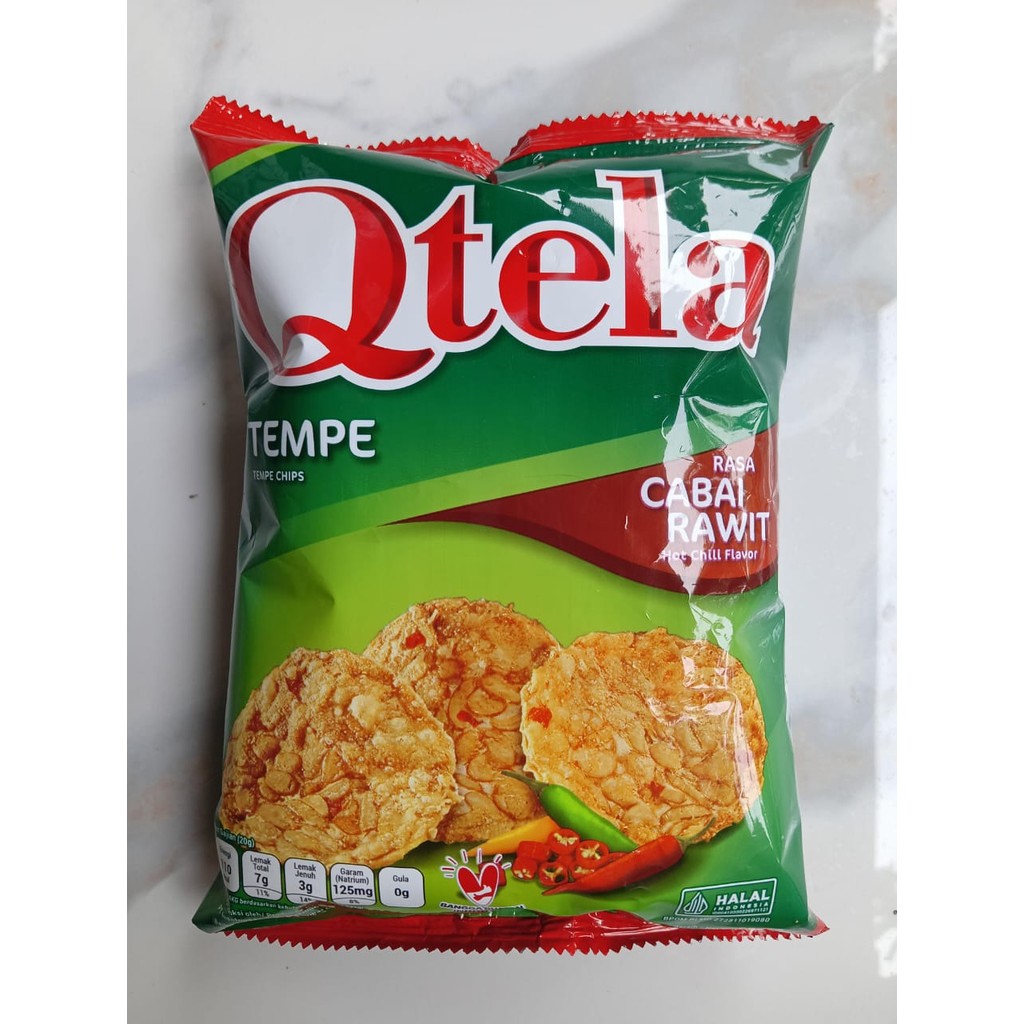 

Keripik Tempe Rasa Cabai Rawit Kemasan 55 g