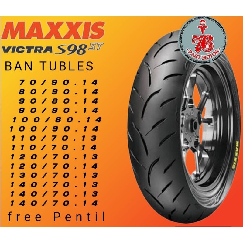 BAN TUBLESS MAXXIS VICTRA (70/90.14 / 80/90.14 / 90/90.14 / 100/80.14 / 100/90.14 / 110/90.14 /