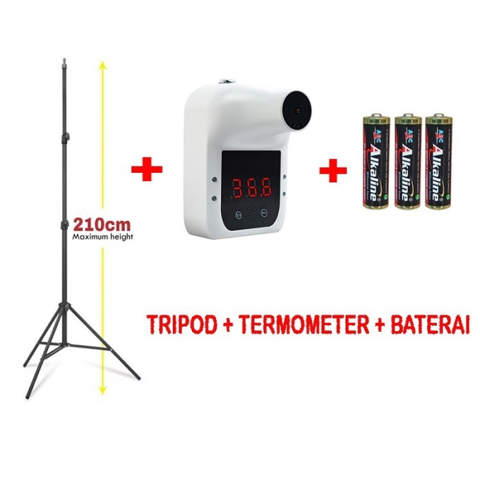 Wall Termometer Counter Dinding Pengukur Suhu Badan Tempel GP100