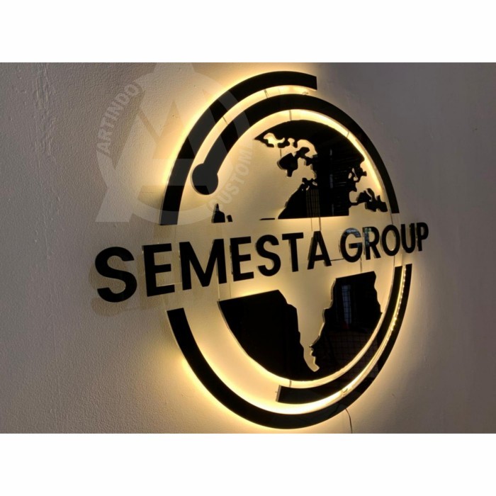 Neon Box Oval Kotak Bulat 2 Sisi Custom Lampu Led Timbul Neon Flex Led Gercep