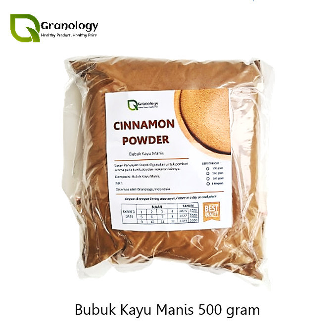

FREE ONGKIR Kayu Manis Bubuk / Cinnamon Powder (500 gram) by Granology