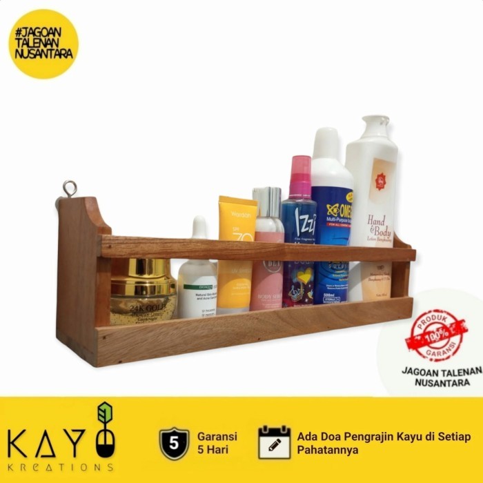 

CUCI GUDANG Rak Bumbu Dapur Kayu Gantung / Tempat Bumbu Serbaguna
