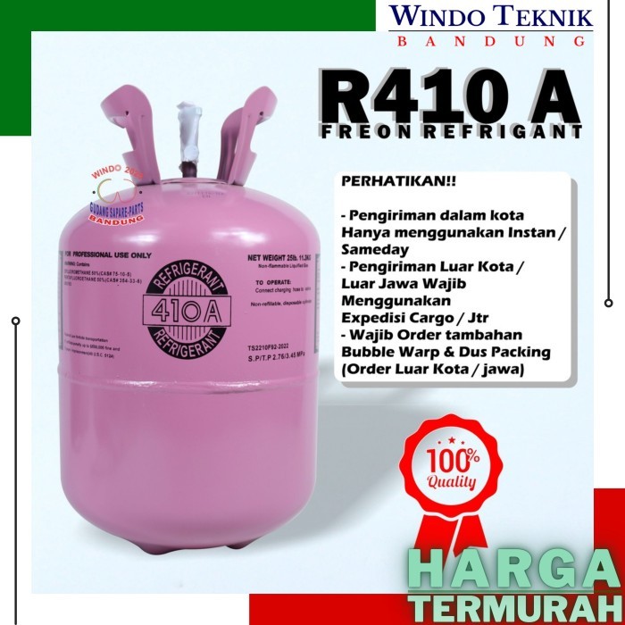 FREON REFRIGANT R410 A TABUNG DAN ISI 11,3 KG PREON AC R 410 A ISI 1