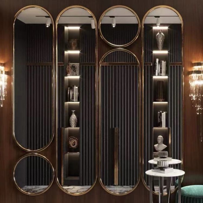 Hiasan Dinding Kaca Ruang Tamu / Wall Mirror Decoration Terlaris