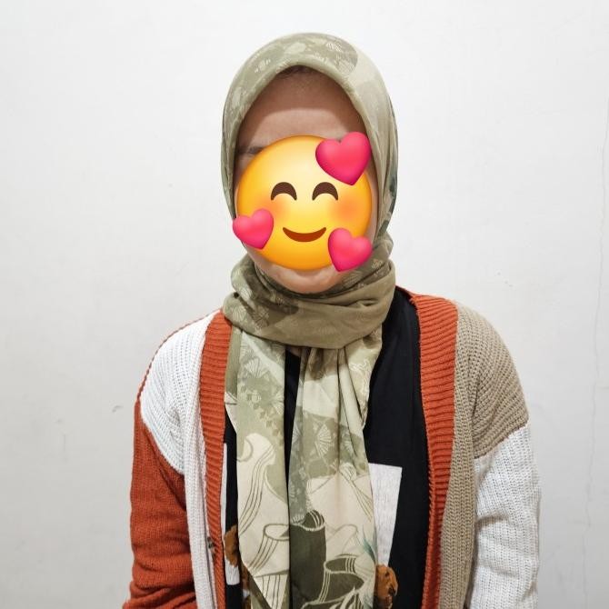 NEW PRODUK KAMI SCARF MOTIF HIJAB SEGIEMPAT SAGE GREEN 