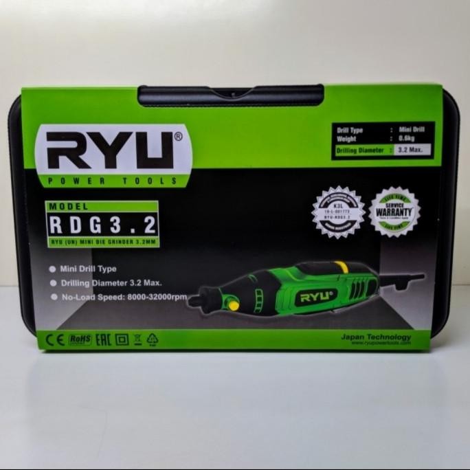 baru mini die grinder ryu rdg-3.2 mini drill mini tuner mesin bor tuner ryu