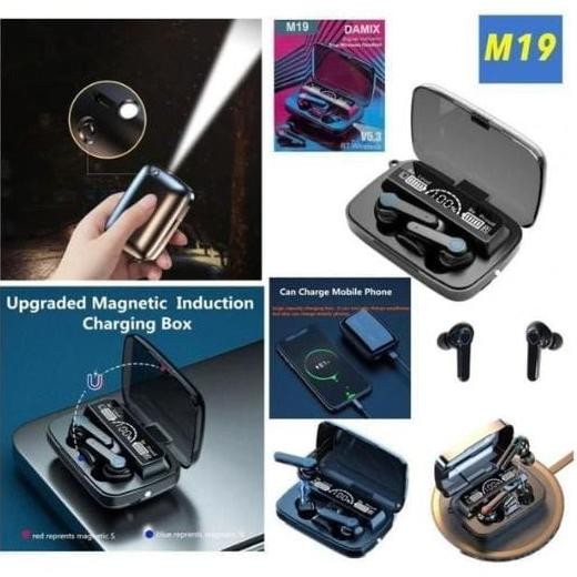 Original Headset Bluetooth Gaming Tws Wireless Stereo M19 Hf Handsfree