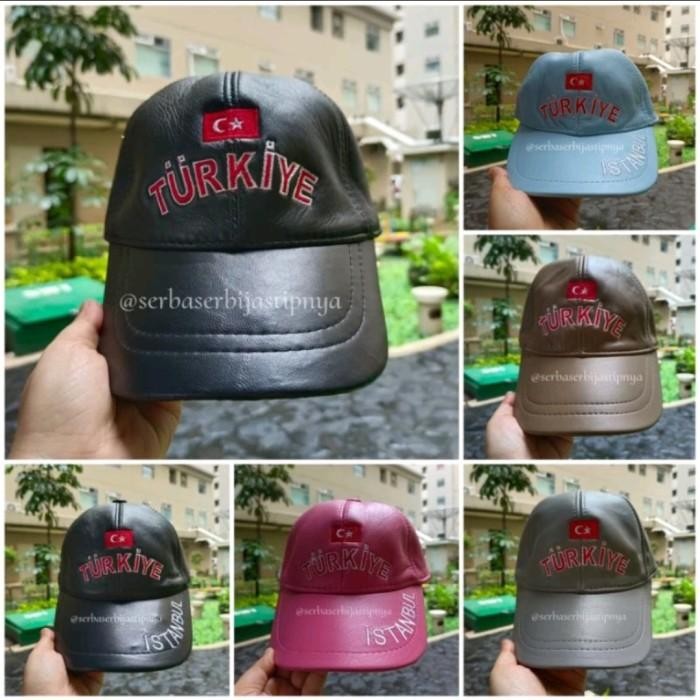 READY TOPI KULIT TURKIYE ISTANBUL ORIGINAL TURKI lembut dan halus