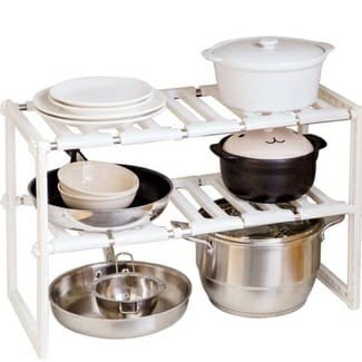 

BERMUTU Rak Panci Bawah Wastafel Kitchen Rak Dapur Tempat Bumbu / 2 Tingkat