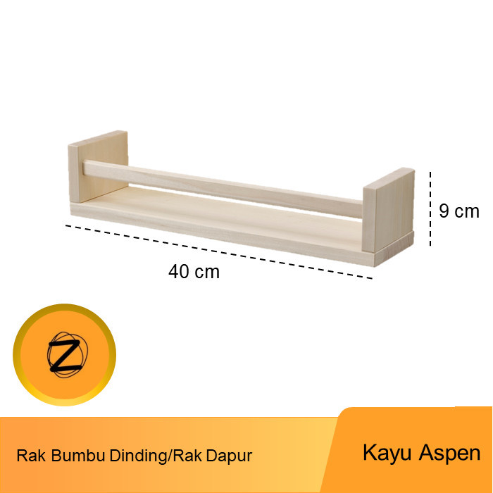 

BERGARANSI Rak Bumbu Dinding/Rak Dapur Kayu Aspen